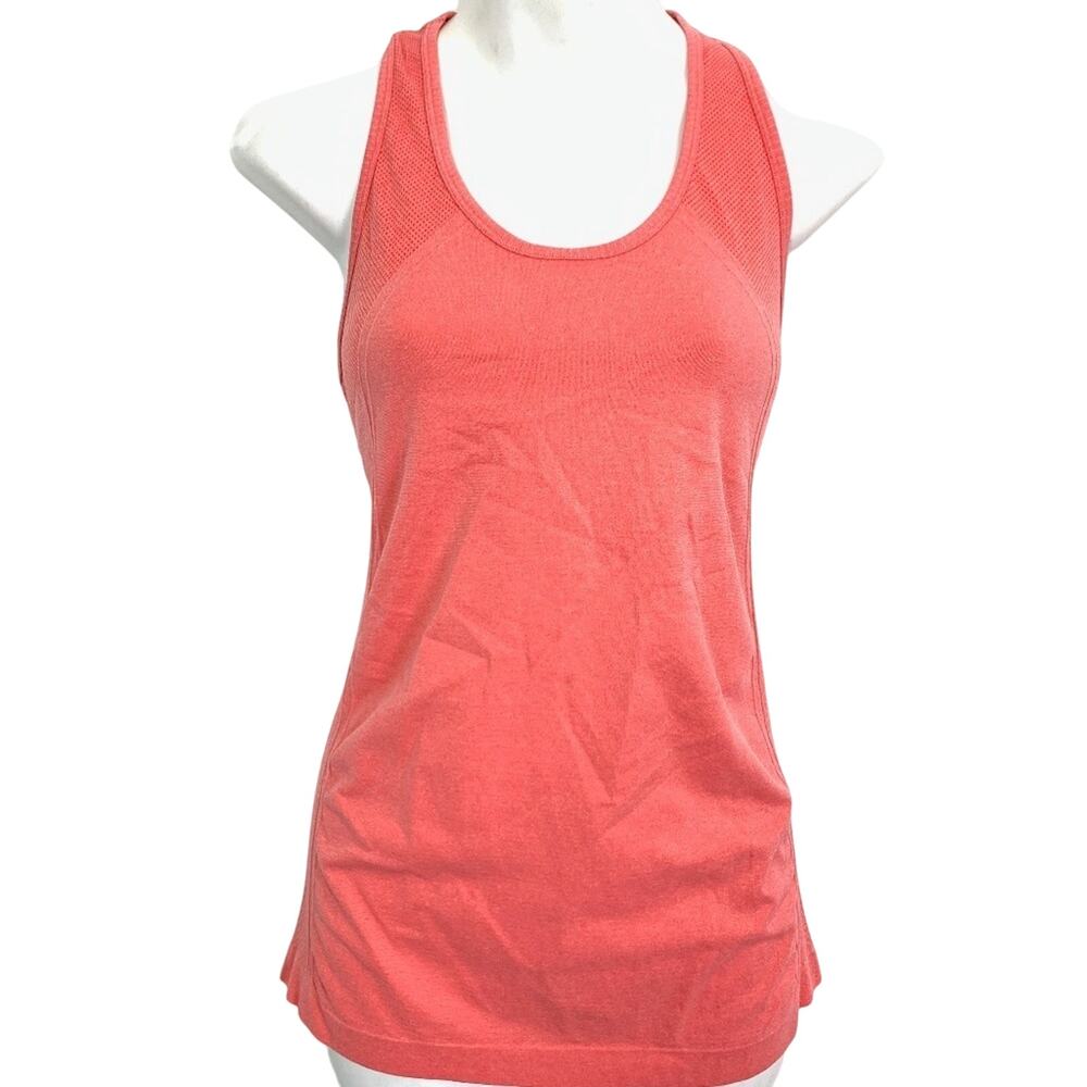 FABLETICS Racerback Coral Pink Tank Top Gym Shirt Womens sz M